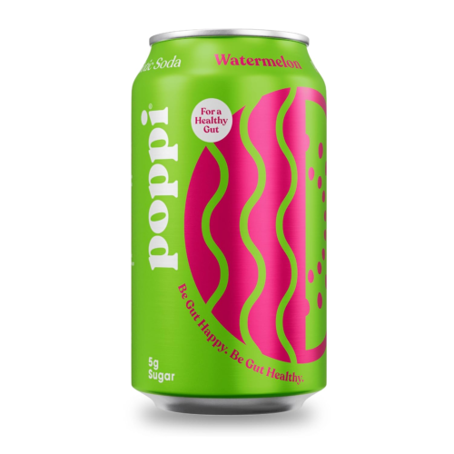 POPPI Sparkling Prebiotic Soda Watermelon