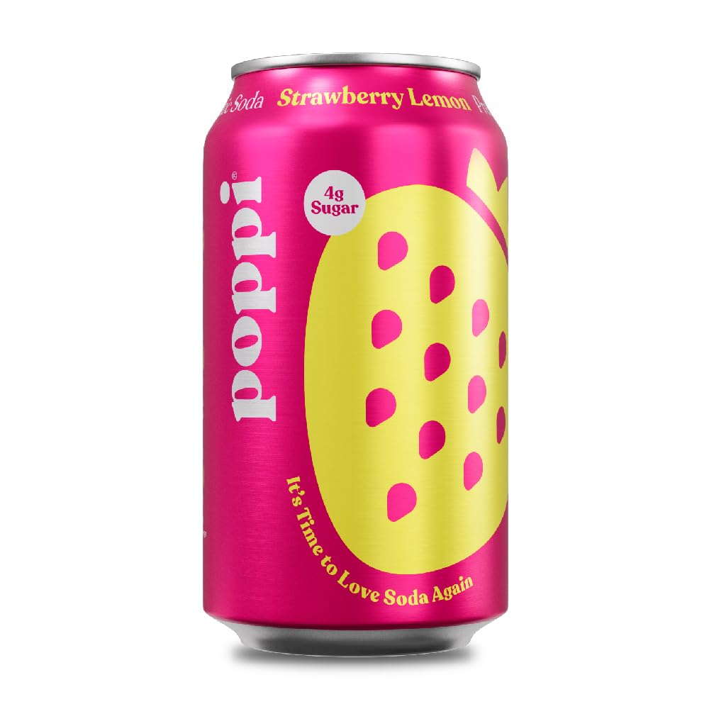 Poppi Strawberry Lemonade Prebiotic Soda