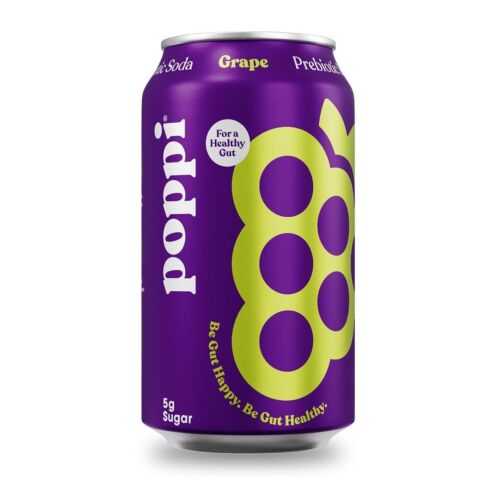 Poppi Grape Prebiotic Soda Single