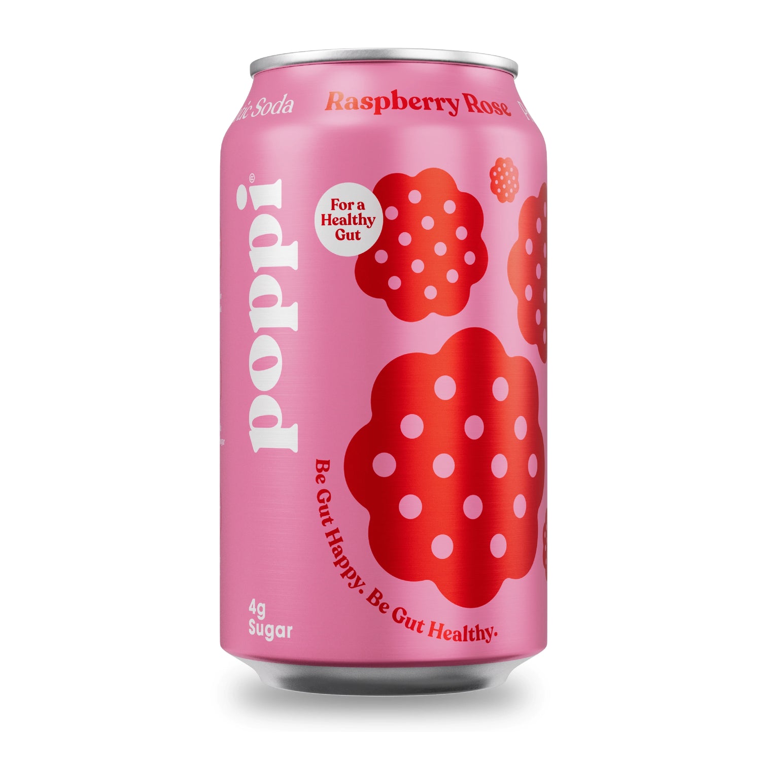 Poppi Prebiotic Soda, Raspberry Rose